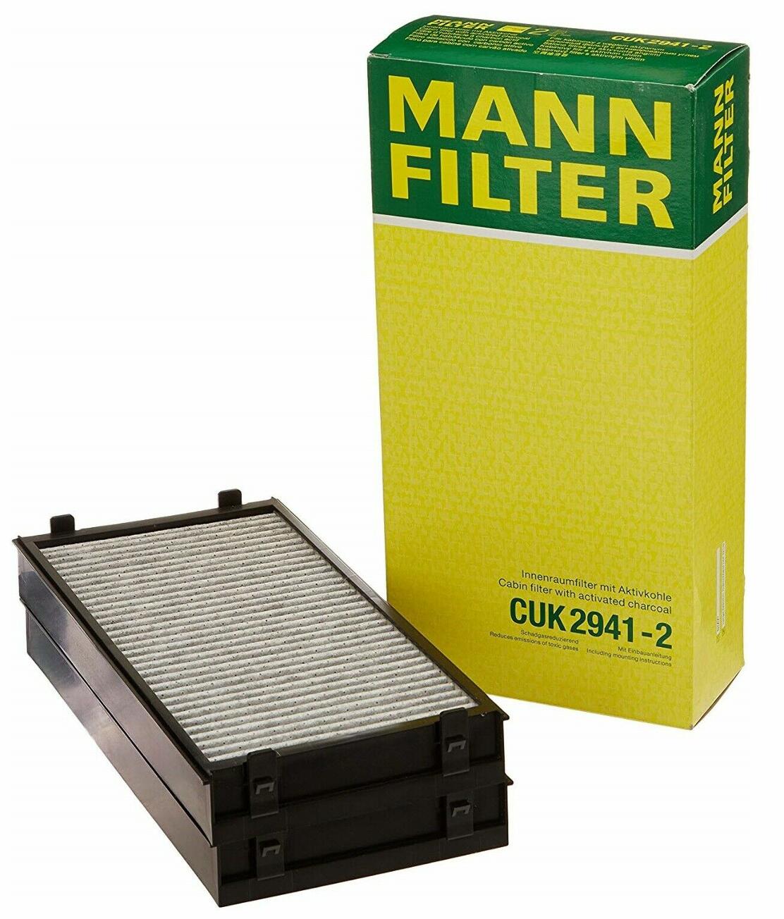 BMW Cabin Air Filter Set (Activated Charcoal) 64119248294 - MANN-FILTER CUK29412